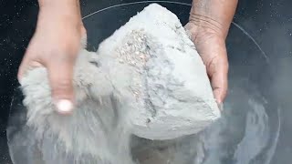 ASMR very soft sand and pure cement silk crunchy paste play dusty dipping crumble in 🌊🥶 screenshot 1