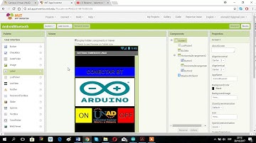 Aplicacion en App Inventor para Modulo Bluetooth y Arduino