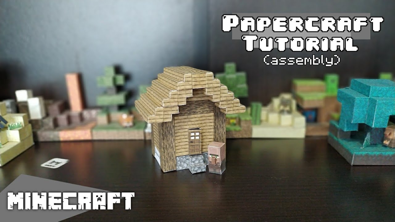 Craft Your Own Minecraft Village House Diorama with Papercraft