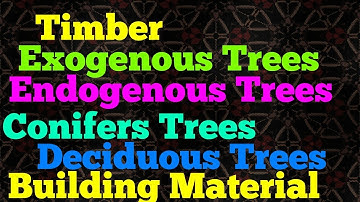 Timber,Exogenous trees,Endogenous tress etc||by Civil Engineering