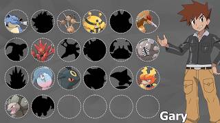 All Ash's Rivals Pokemon Team