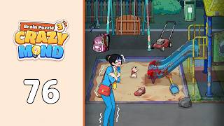 Brain Puzzle 3: Crazy Mind Level 76 Creepy Kids Zone | Complete Walkthrough & Solutions! 🎯
