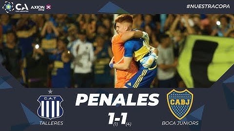 La definición por penales. Talleres 1 (1) - Boca 1 (4). Cuartos. Undécima edición.