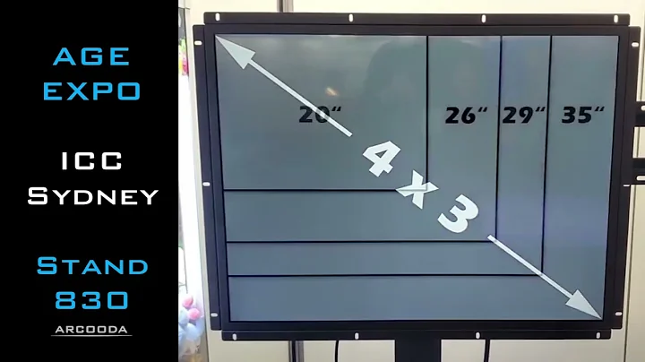 ON NOW! AGE Expo Sydney - Arcooda 4:3 26, 29 and 35inch Monitors