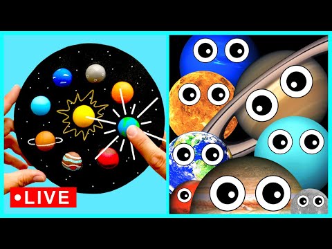 Planet Crafts for BABY 🪐🌎🔭 | Learn planets | Mercury Venus Earth Mars Jupiter Saturn Uranus Neptune