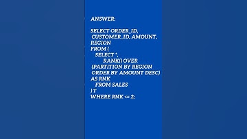 SQL SCENARIO 6 || Find the top 2 highest sales per region #snowflake #sql