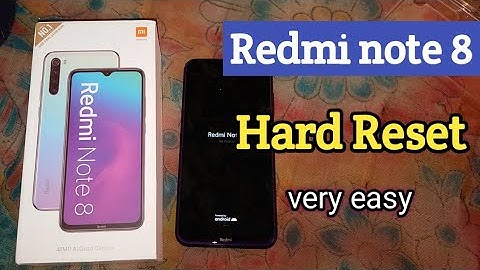 How to Hard Reset Redmi note 8 | Redmi note 8 format kaise kare | by Ankur yadav