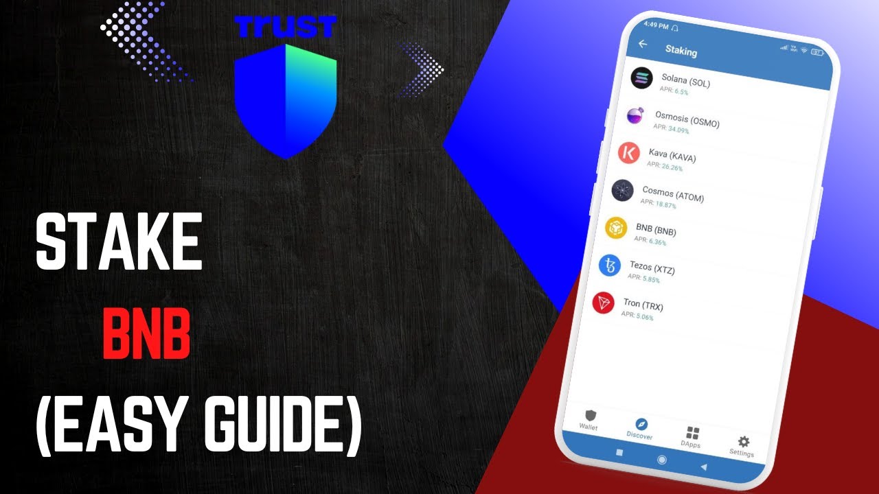 How To Stake BNB With Trust Wallet !