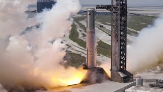 Starship Superheavy Booster 21 Full Duration static fire