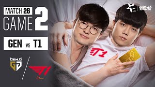 GEN vs T1 | Match26 Game2 H\/L | 2020 LCK Summer