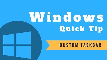 Windows Quick Tip: Custom Toolbar