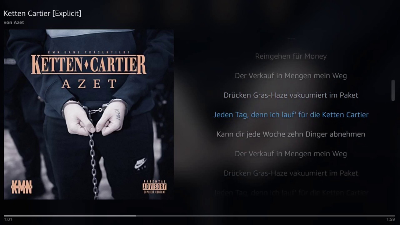 kette cartier lyrics