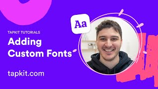 Adding Custom Fonts | Tapkit Tutorials