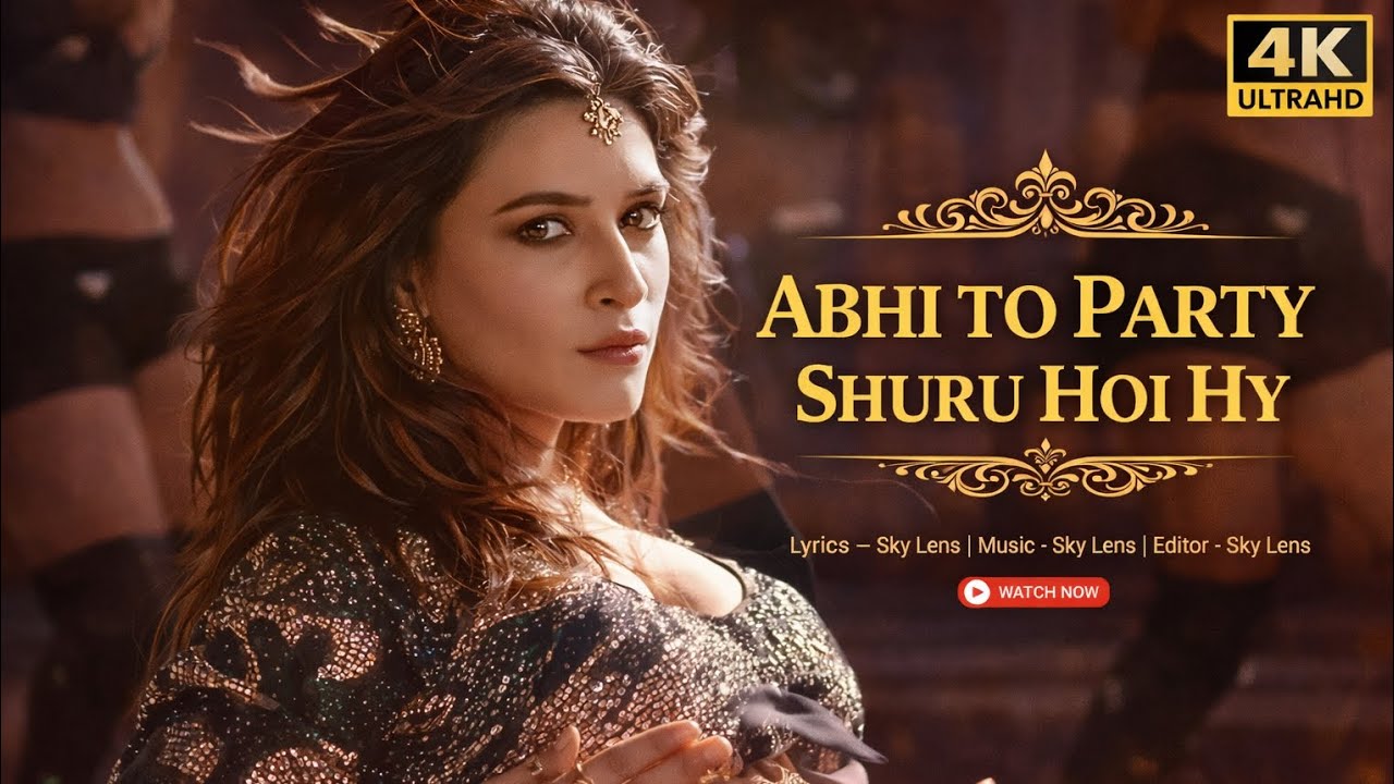 🎵 Abhi To Party Shuru Hoi Hy | 4K Ultra HD Party Anthem | Sky Lens Official