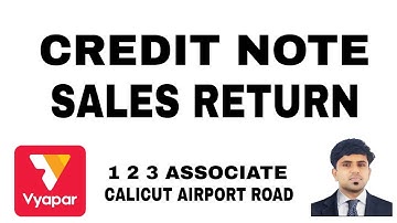 Credit Note / Sales Return in Vyapar Billing Software #vyapar #billingsoftware #accounting