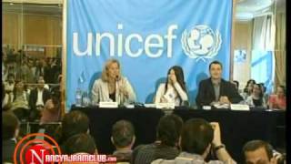 Nancy Ajram - UNICEF Ambassador Press Conference (NEW TV Channel NEWS)