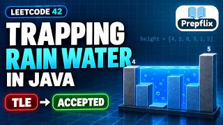 Information Trapping Rain Water in Java | Brute Force to Two Pointers | LeetCode 42 | Prepflix Guide