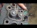 Head repair with simple tools/4 HP Diesel engine head repair.