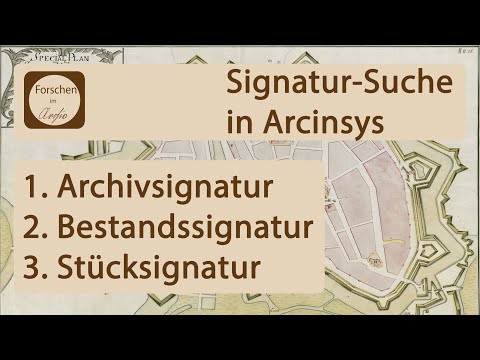 Signatur-Suche in Arcinsys erklärt