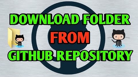 Download Folder Subfolder from a Github Repository