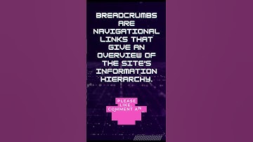 What Are Breadcrumbs in Web Design? | Simplified Explanation #shorts