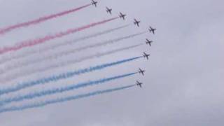 Eurofighter and the Red Arrows at the Portrush Airshow 2009
