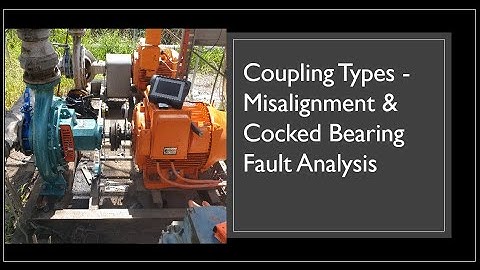 Coupling Types - Misalignment & Cocked Bearing -  Fault Analysis