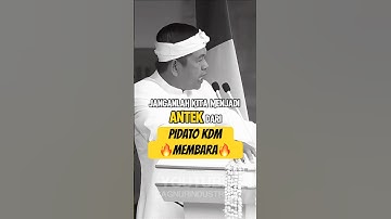 PIDATO BERAPI-API DEDI MULYADI NGAMUK ANAK NAKAL DIBIARKAN #kdm #viral #gubernur #barakmiliter