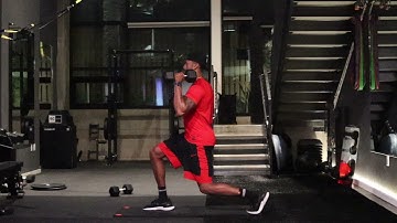 Split Stance SA DB Shoulder Press