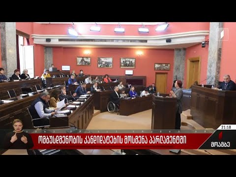 ომბუდსმენობის კანდიდატების მოსმენა პარლამენტში