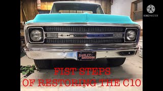 First steps of restoring the 1969 C10