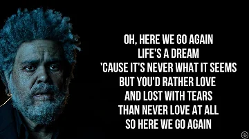 The Weeknd ft. Tyler The Creator - HERE WE GO AGAIN (Lyrics)