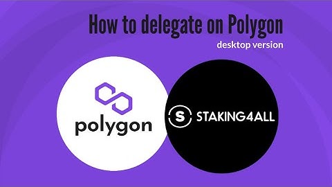Staking on Polygon - desktop version