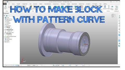 how to make block through span pattern line . autodesk powermill 2021