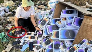 i Found Apple iPhone 14 Pro Max - iPhone 13 And More Cracked Phone in Rubbish