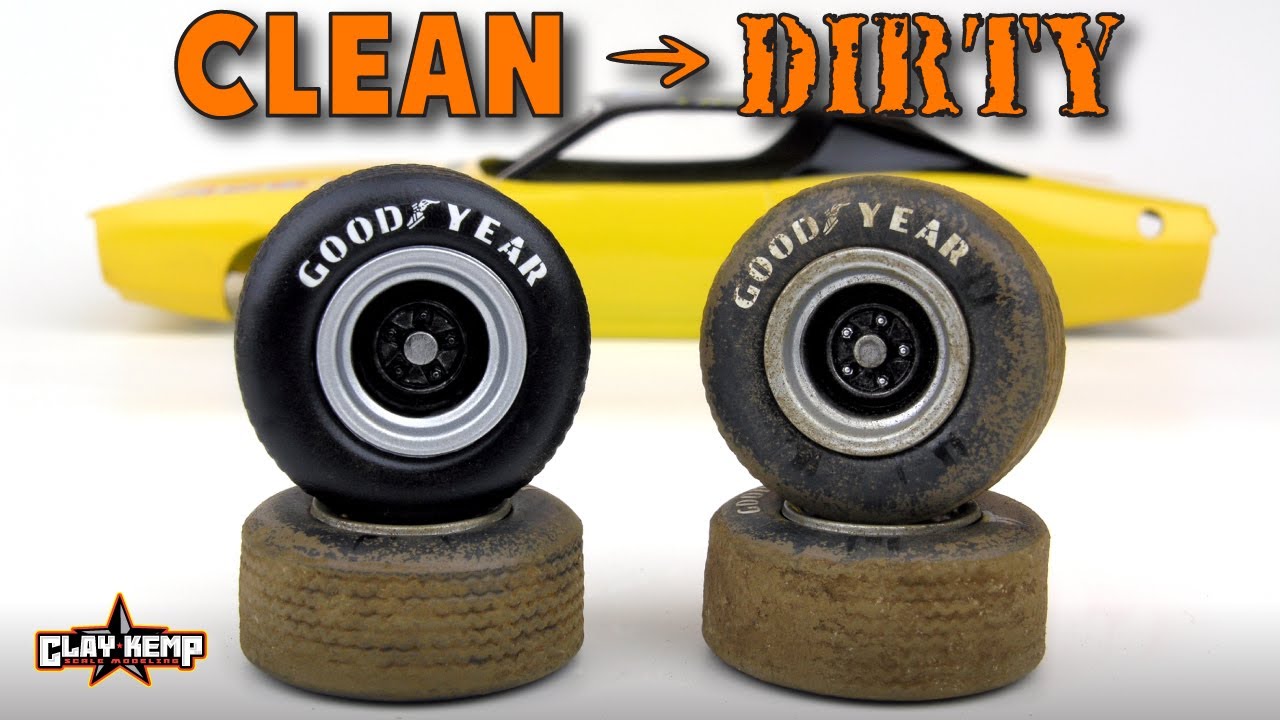 SCALE WEATHERING HOW TO Add mud to 1/24 dirt track tires using the