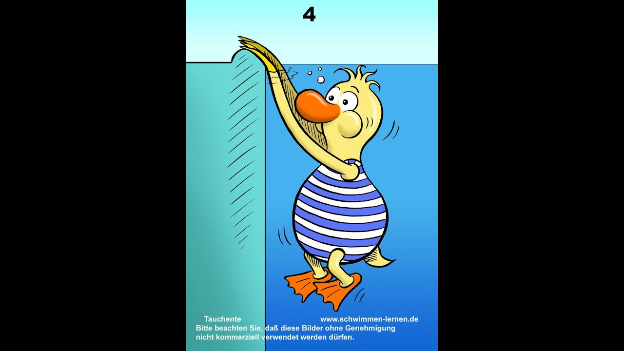 4. Übung der App schwimmen-lernen für Kinder - Tauchente