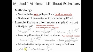 Statistics Lecture 3 Estimators