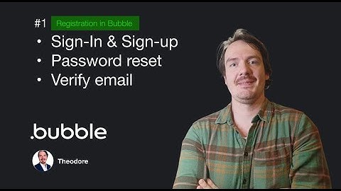 Bubble.io Tutorial: How to build Login and Signup form, reset password and verify users email.