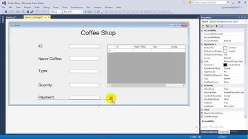 How to create a Coffee Shop Management Sytem Project In C#
