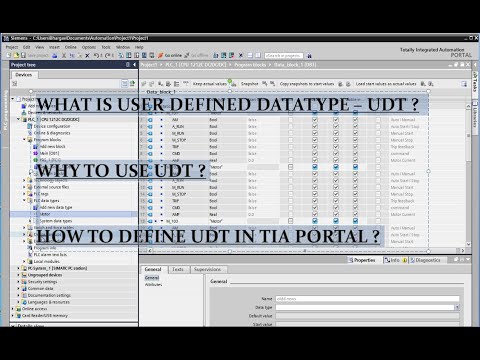 User Defined Data type (UDT) - in TIA PORTAL