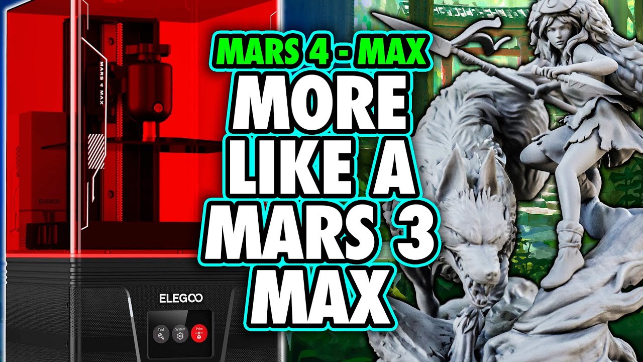 Elegoo Mars 4 Max Review - The New BEST BEGINNER PRINTER 