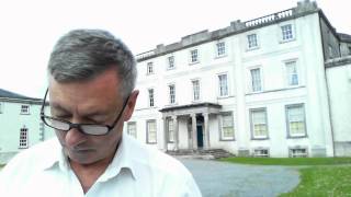 Kieran Furey reading 'The Restoration' at Strokestown House 
