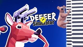 БЕЗУМНЫЙ ОЛЕНЬ КРУШИТ ГОРОД! Весёлая игра Симулятор угарного ОЛЕНЯ / DEEEER Simulator