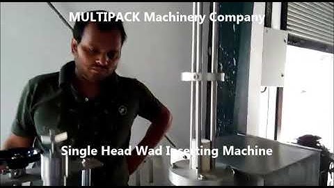Single Head Plastic Cap Lining Machine with Cap Elevator and Cold Glue Attachment