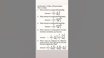 Compound interest formulas, BPS Study by Bhanu Pratap Singh, gk, gs, science notes, short video