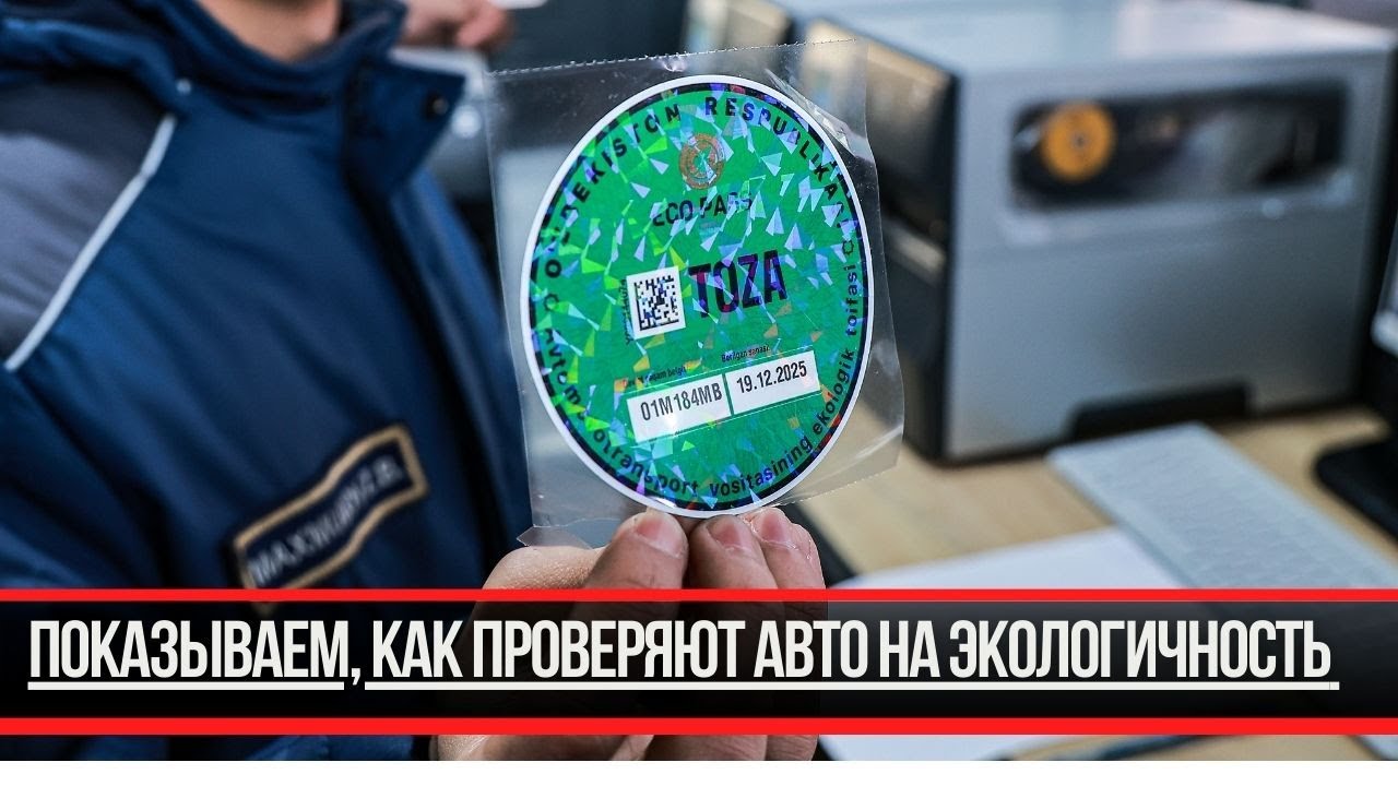Важно каждому водителю! Как получить эко-стикер и избежать ограничений в Ташкенте в 2026 году