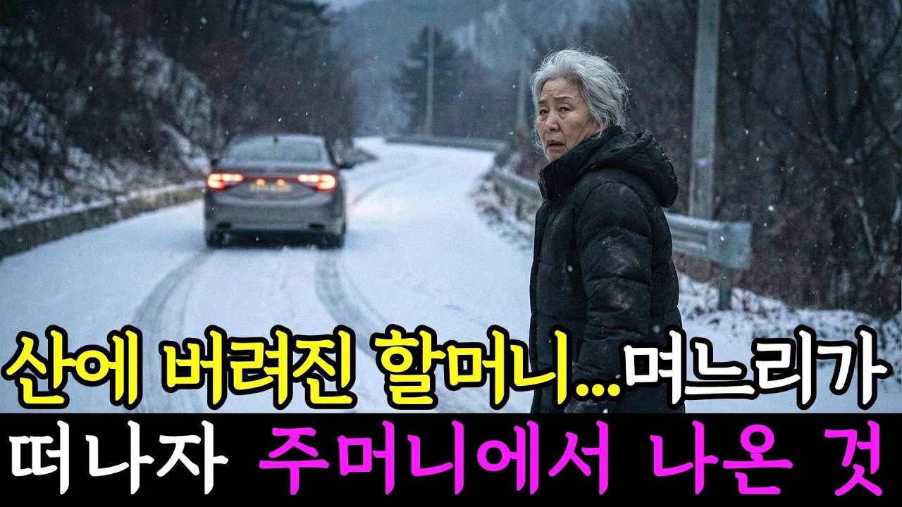 산에 버려진 할머니, 며느리가 떠나자 주머니에서 나온 것ㅣ노후사연ㅣ감동사연ㅣ라디오사연ㅣ오디오북