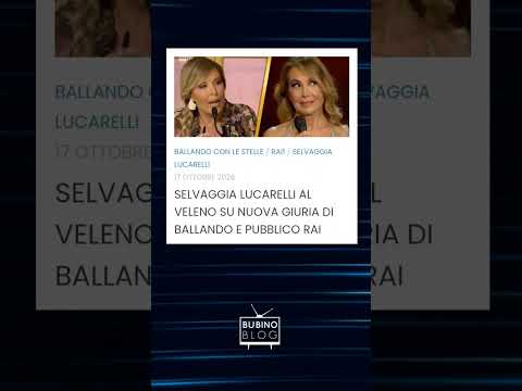 Video AL VELENO SU NUOVA GIURIA DI BALLANDO E PUBBLICO RAI