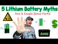 5 Lithium battery myths and misconceptions